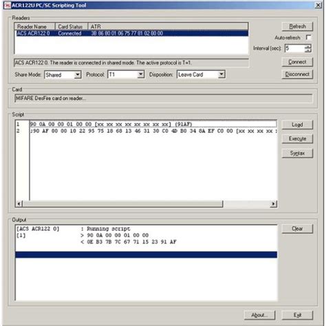 acr122u mifare desfire|acr122u software.